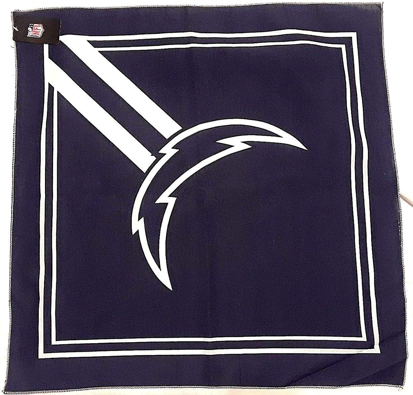 Los Angeles Chargers Bandana, 21x21 Inch, Lightweight, Traditional, Fandana Headband Ninja