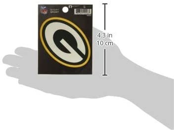 NFL Rico Industries Die Cut Team Logo Short Sport Sticker, Green Bay Packers