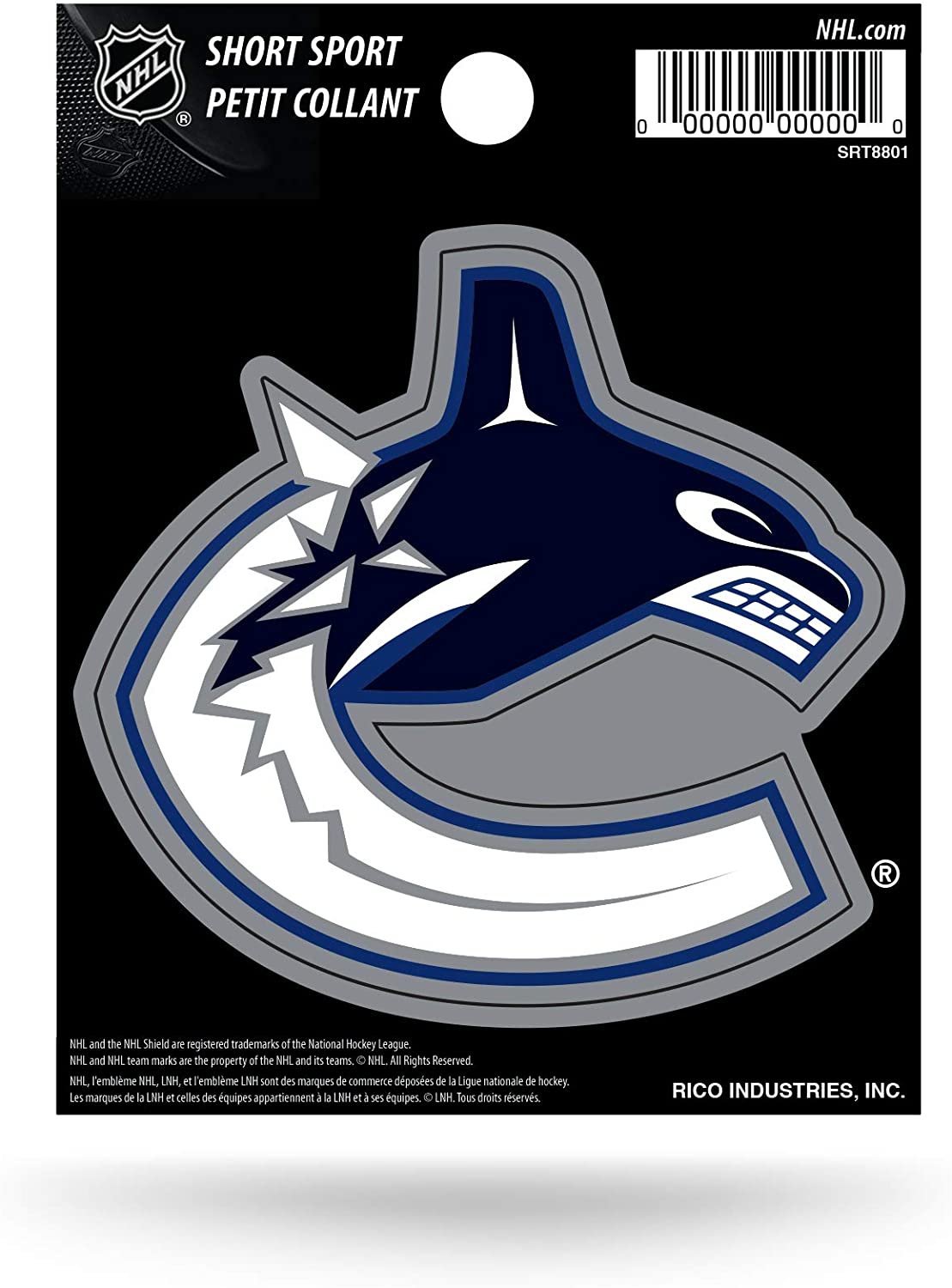 Vancouver Canucks 3" Short Sport Decal