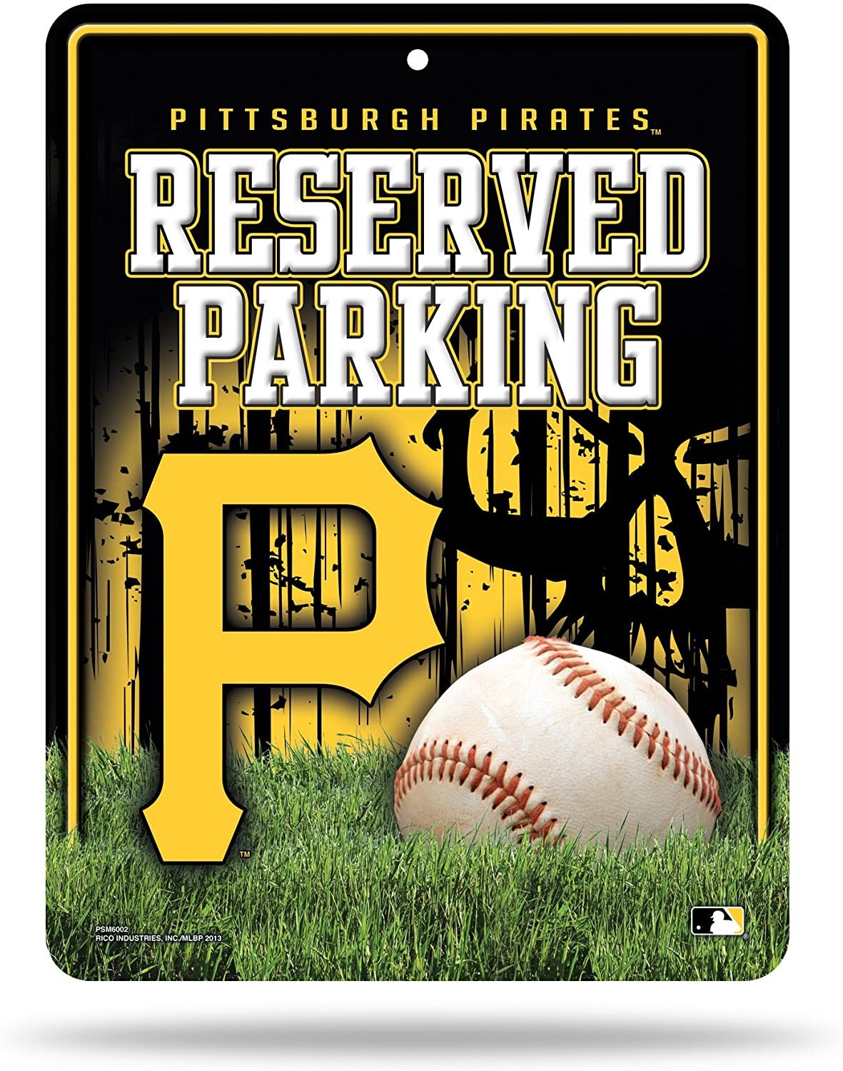Pittsburgh Pirates Metal Parking Wall Sign 8.5x11 Inch