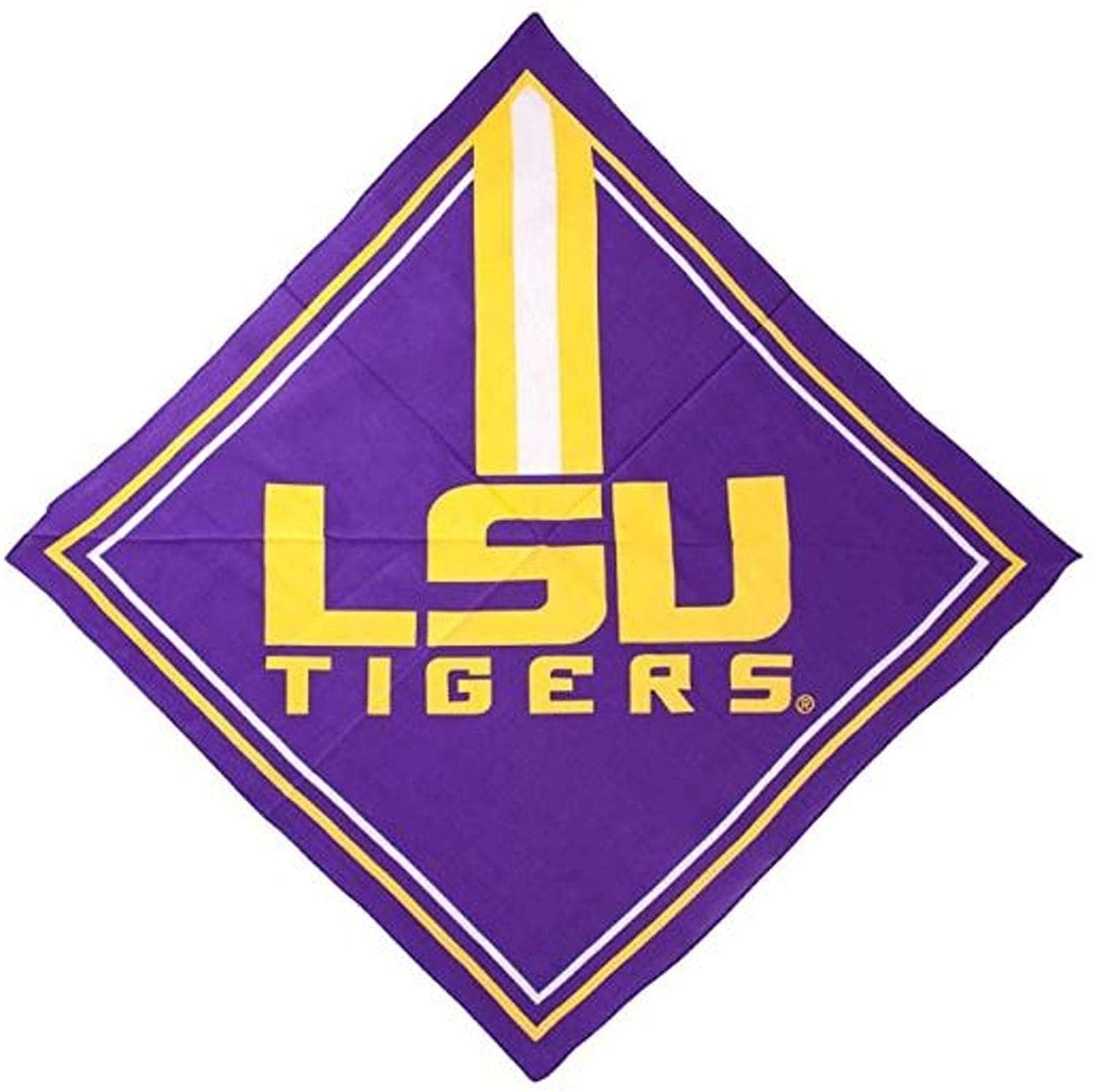 Rico Industries, Inc. LSU Tigers Bandana Lightweight Traditional Fandana Beanie Headband Ninja Louisiana State University of