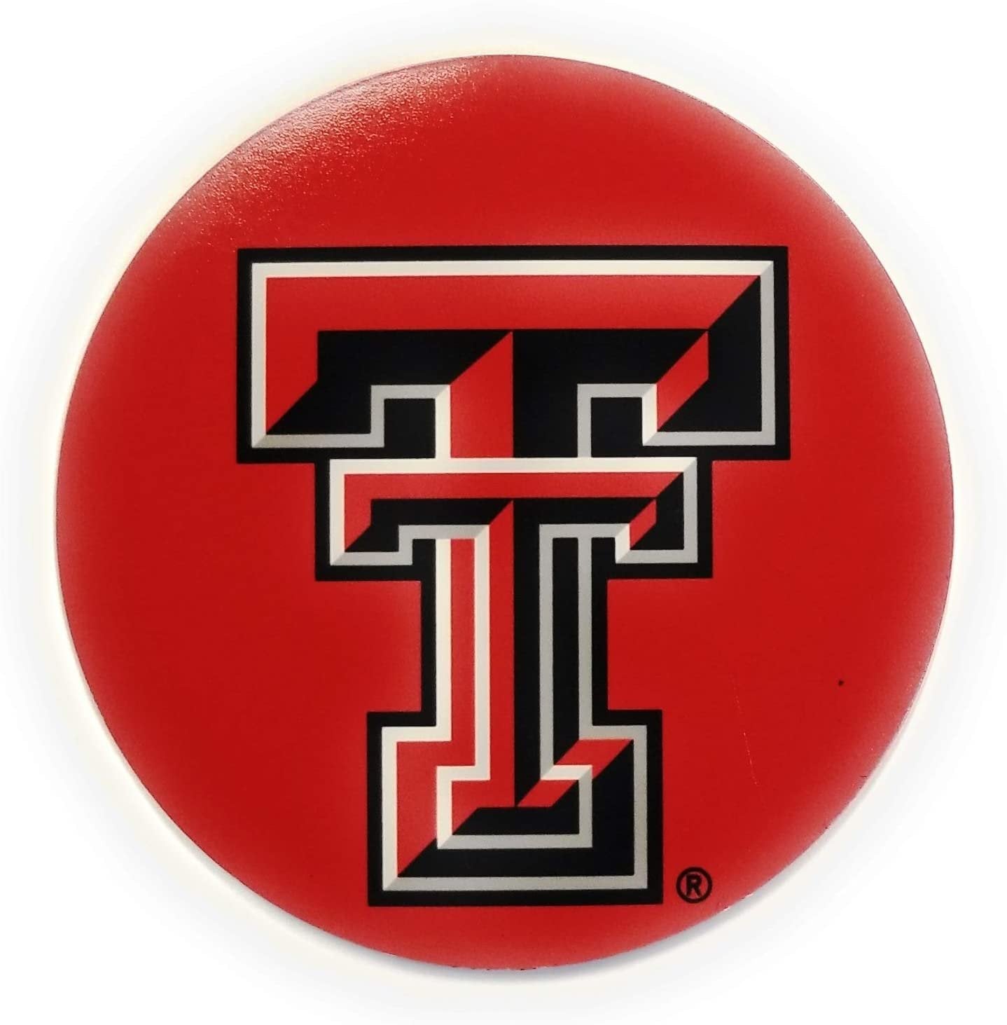 Racing Reflections Texas Tech Red Raiders RED Magnet RR 4" Round Vinyl Auto Home University of