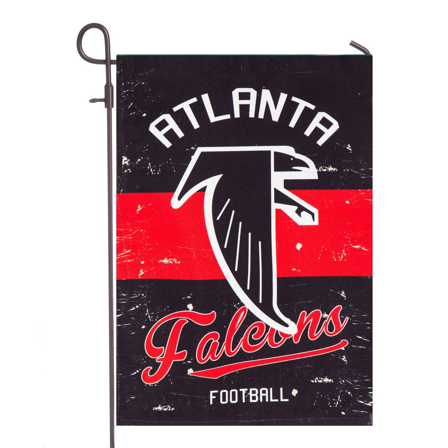 Atlanta Falcons Premium Double Sided Garden Flag Banner, Vintage Design, Linen, 13x18 Inch, Outdoor, Display Pole Sold Separately.