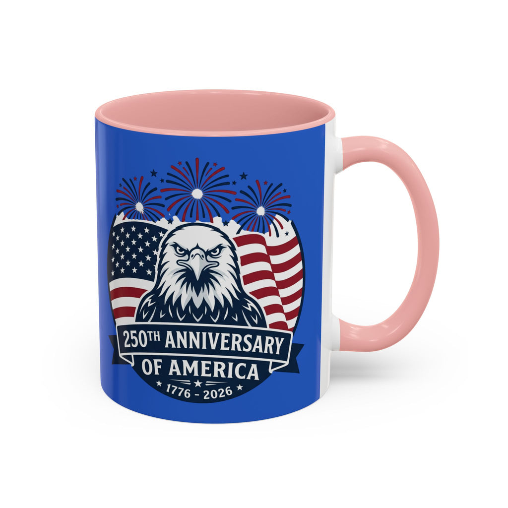 250th Anniversary of America Eagle Flag Coffee Mug — Patriotic 1776–2026 Accent Mug