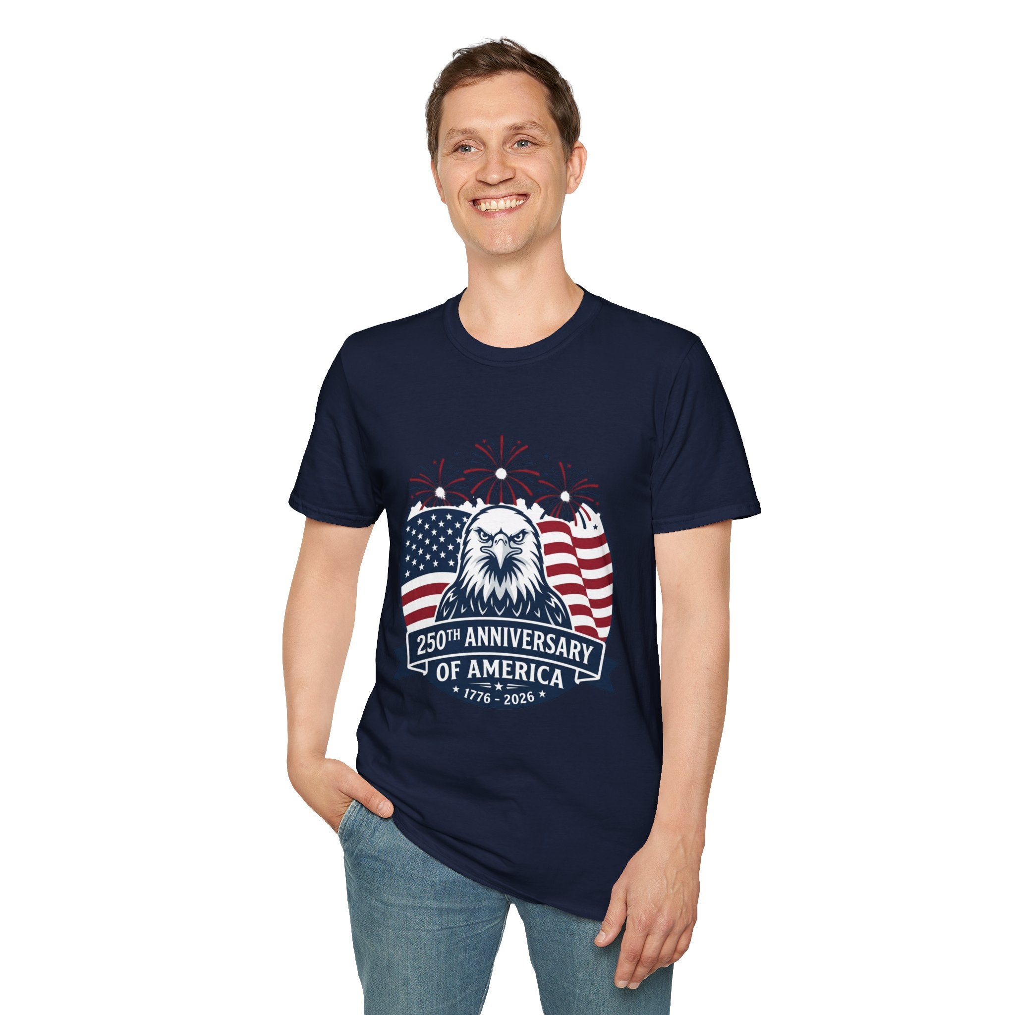 Patriotic Eagle T-Shirt — 250th Anniversary of America Graphic Tee
