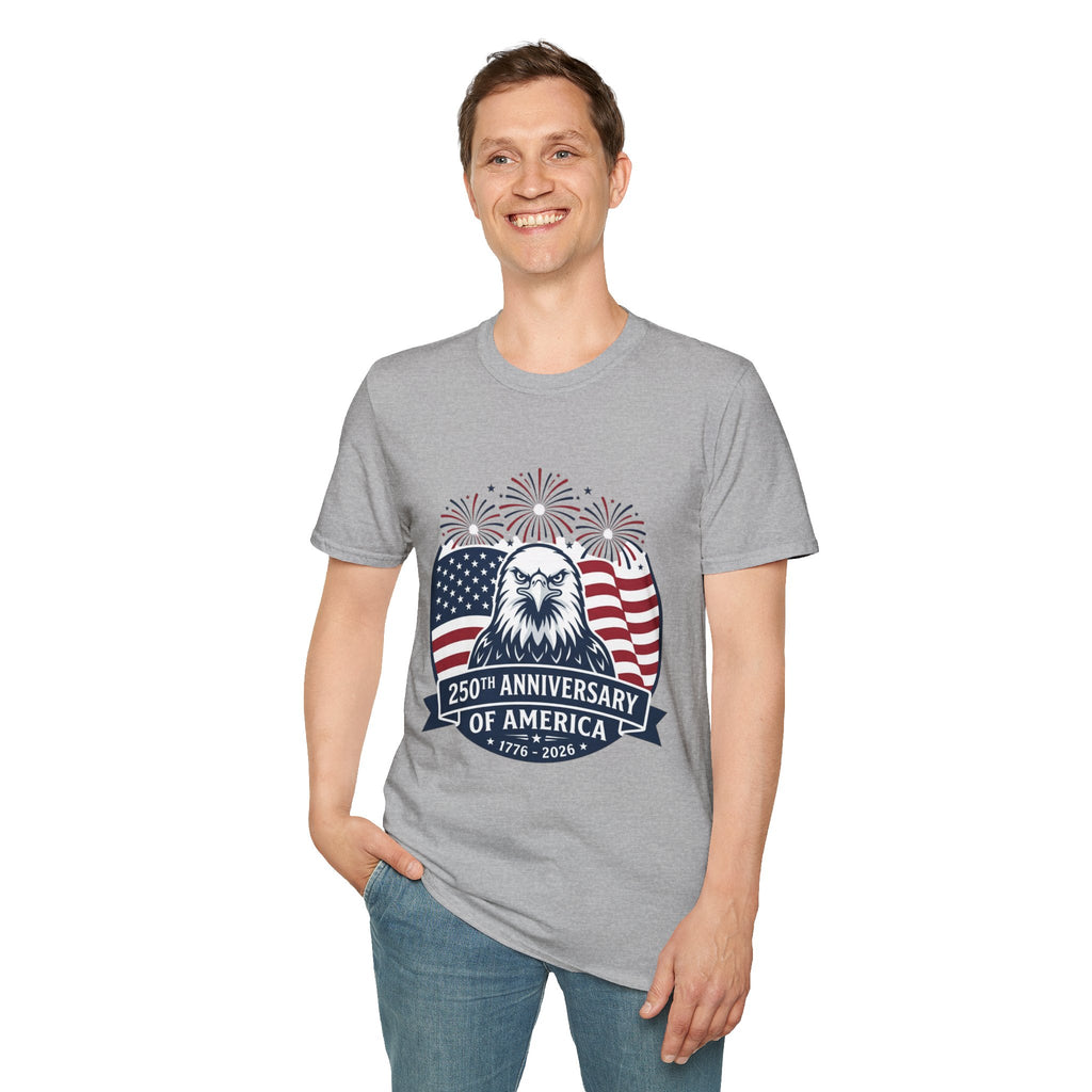 Patriotic Eagle T-Shirt — 250th Anniversary of America Graphic Tee