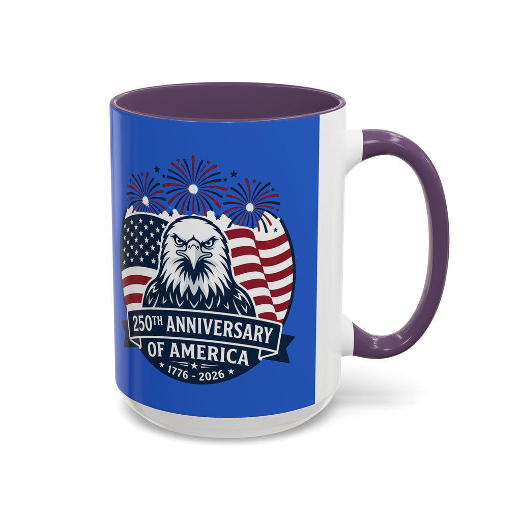 250th Anniversary of America Eagle Flag Coffee Mug — Patriotic 1776–2026 Accent Mug