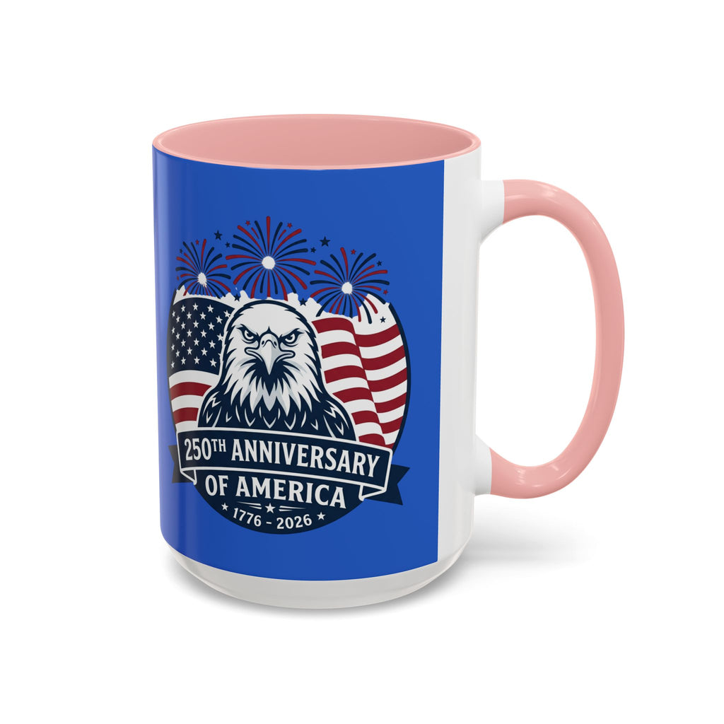 250th Anniversary of America Eagle Flag Coffee Mug — Patriotic 1776–2026 Accent Mug