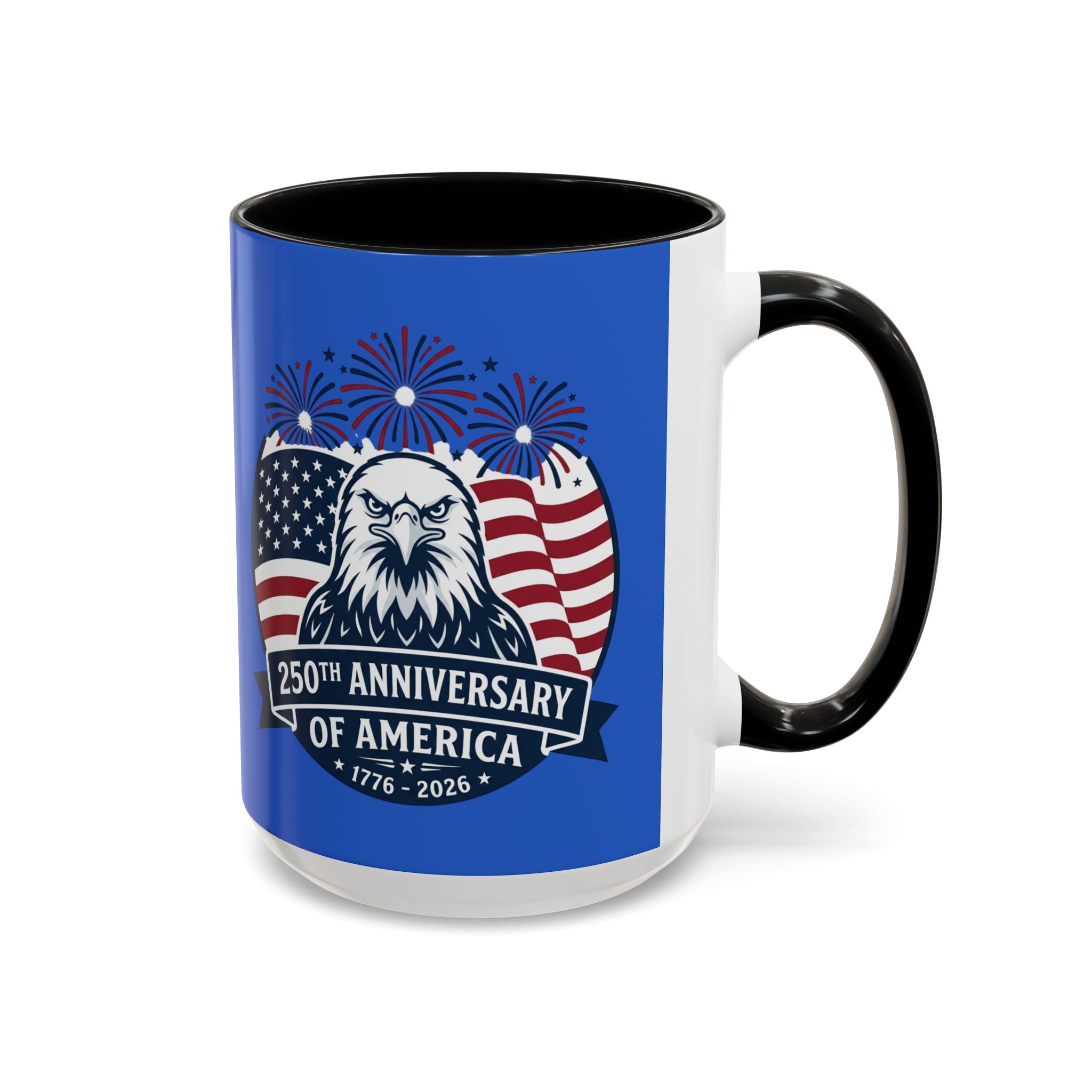 250th Anniversary of America Eagle Flag Coffee Mug — Patriotic 1776–2026 Accent Mug