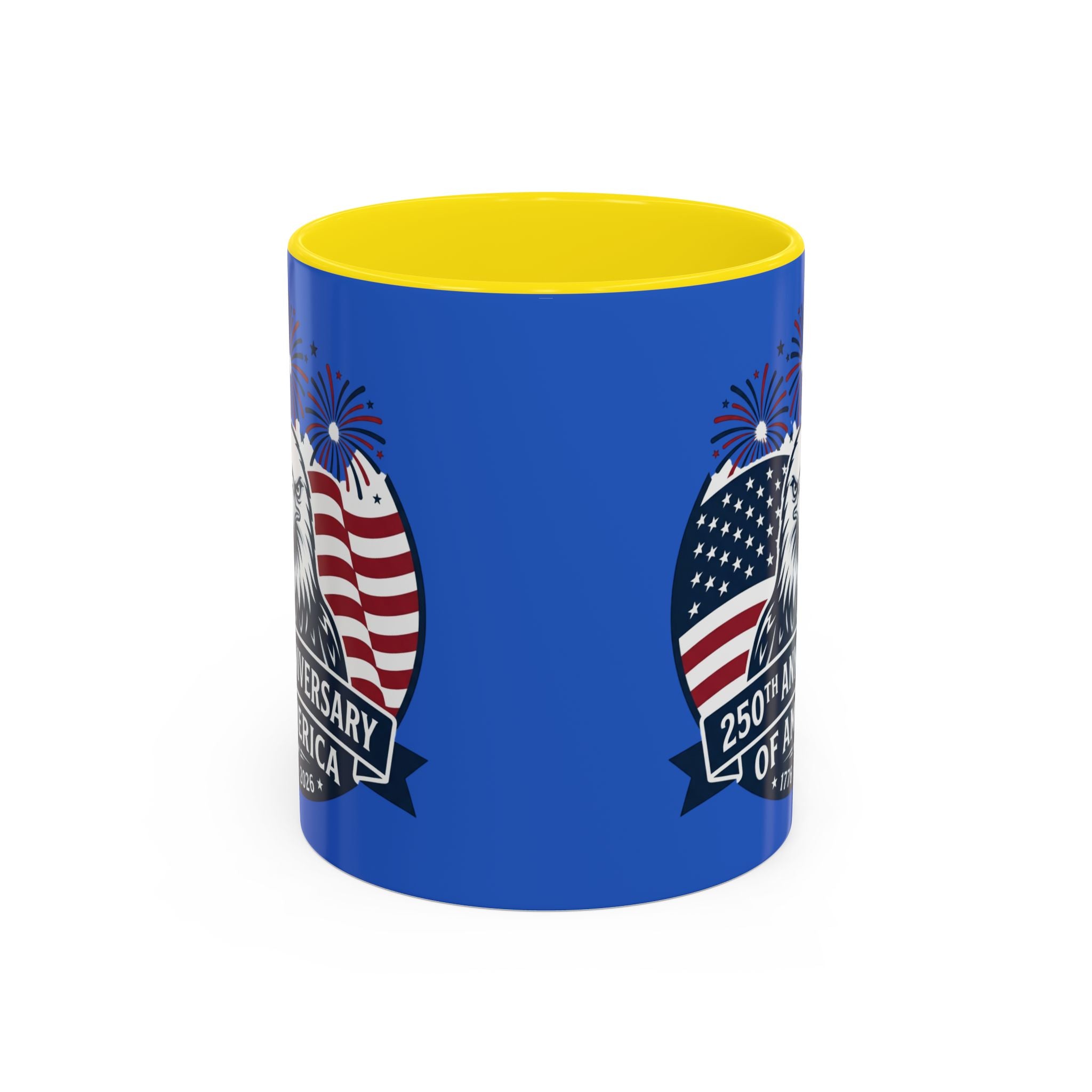 250th Anniversary of America Eagle Flag Coffee Mug — Patriotic 1776–2026 Accent Mug