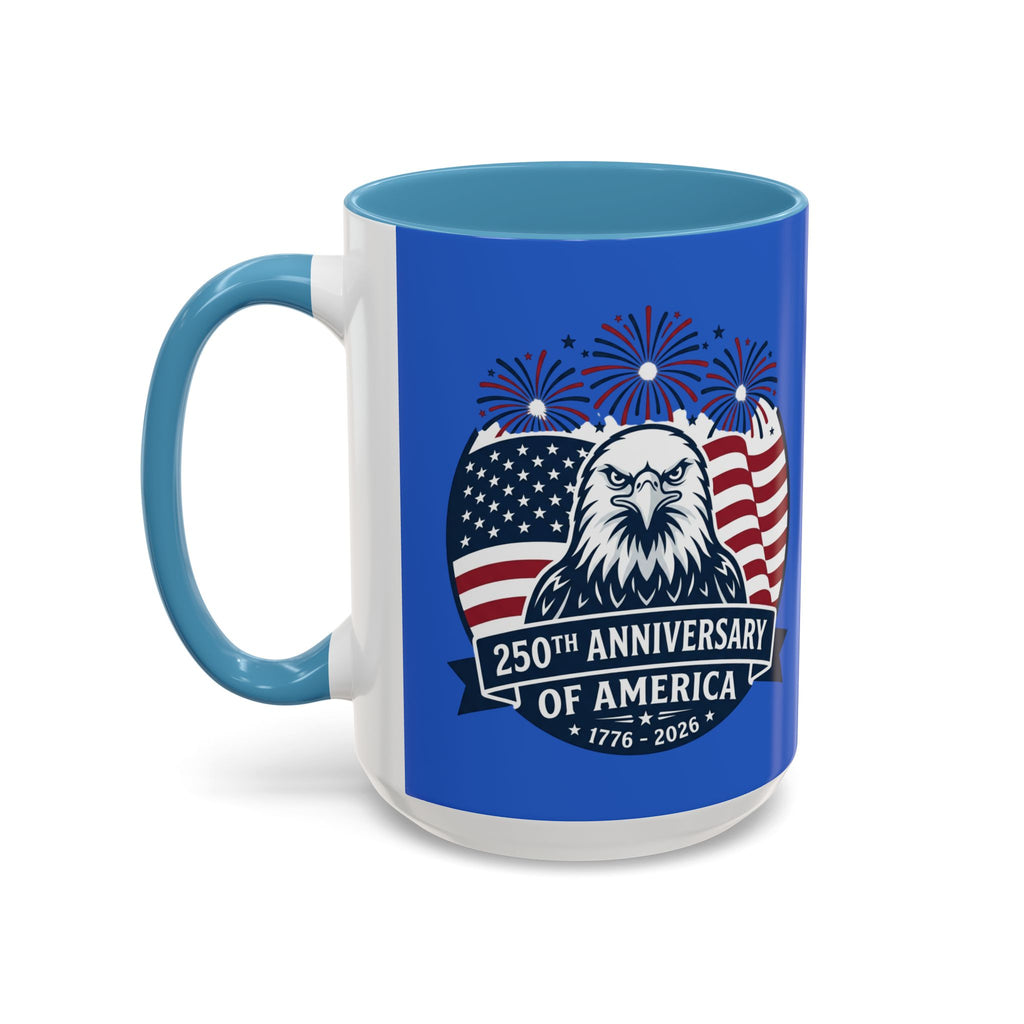 250th Anniversary of America Eagle Flag Coffee Mug — Patriotic 1776–2026 Accent Mug