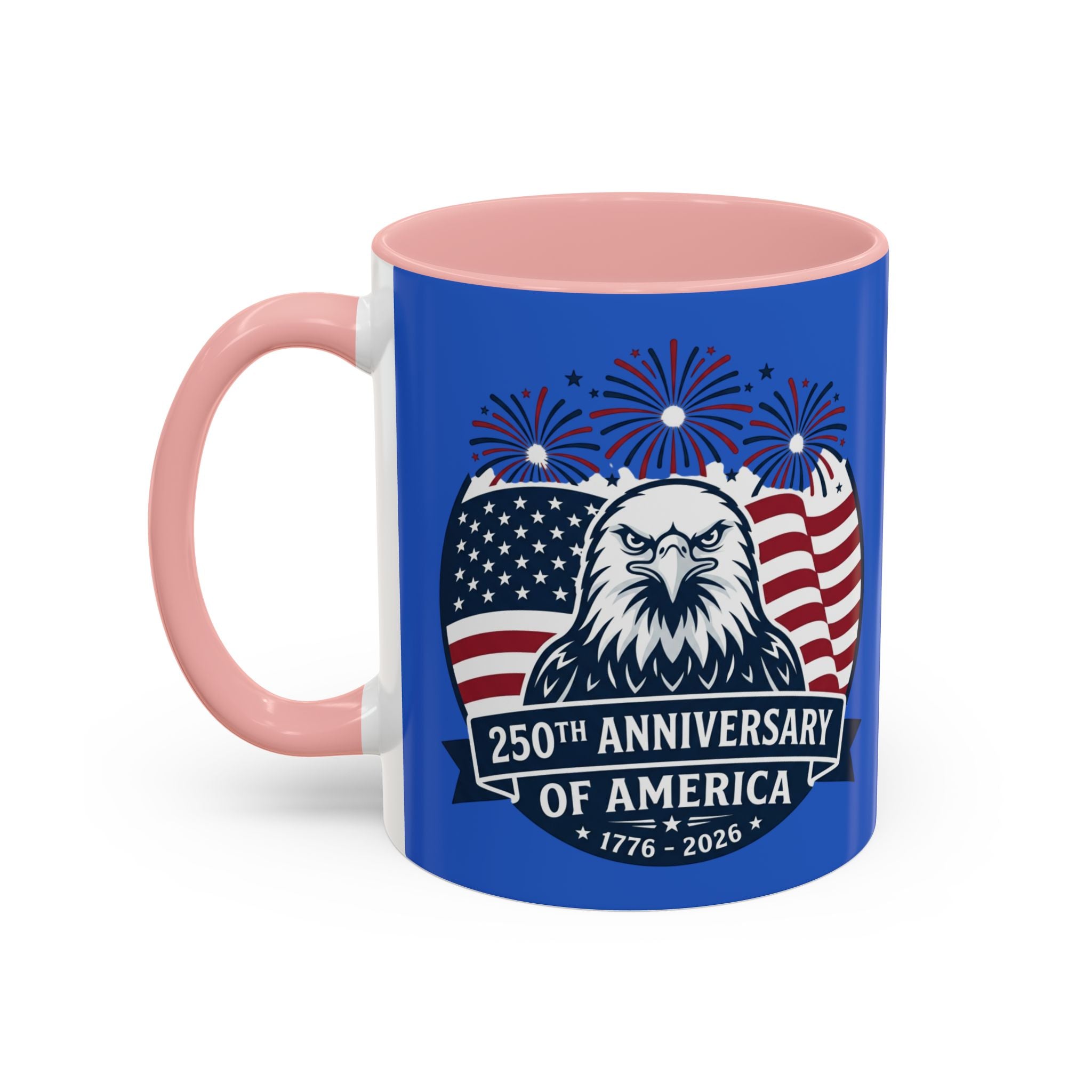 250th Anniversary of America Eagle Flag Coffee Mug — Patriotic 1776–2026 Accent Mug