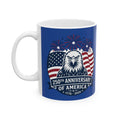 250th Anniversary USA Flag Eagle Mug | Patriotic Ceramic Coffee Cup