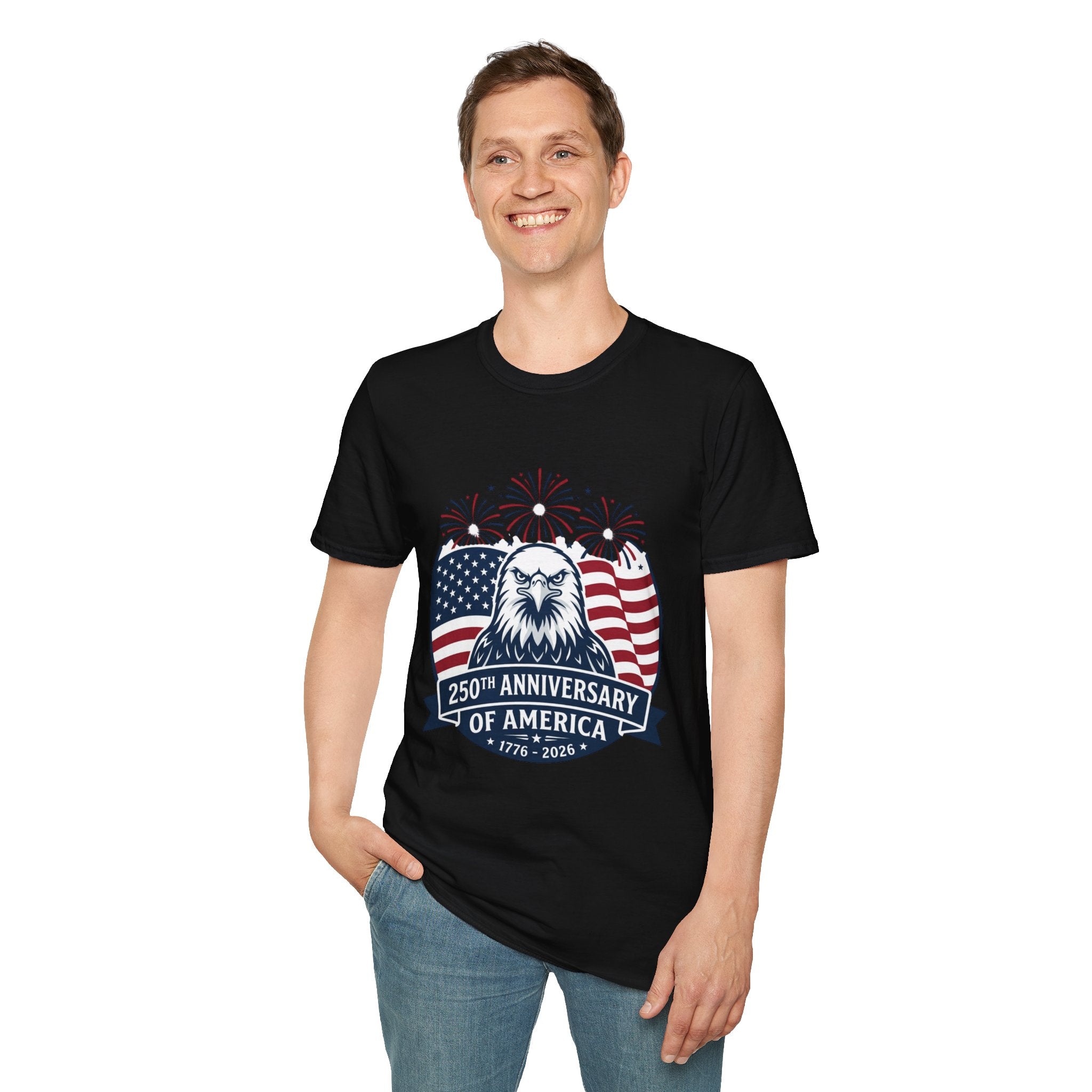Patriotic Eagle T-Shirt — 250th Anniversary of America Graphic Tee