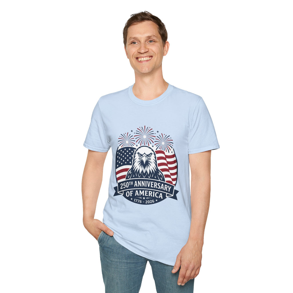 Patriotic Eagle T-Shirt — 250th Anniversary of America Graphic Tee
