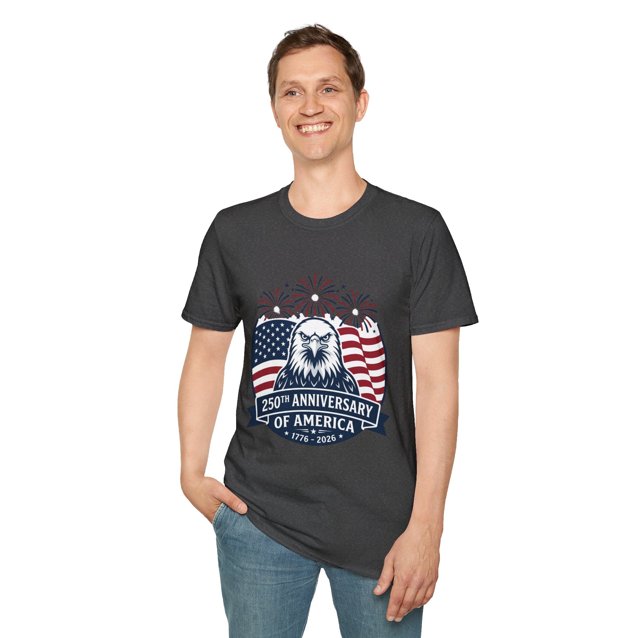 Patriotic Eagle T-Shirt — 250th Anniversary of America Graphic Tee