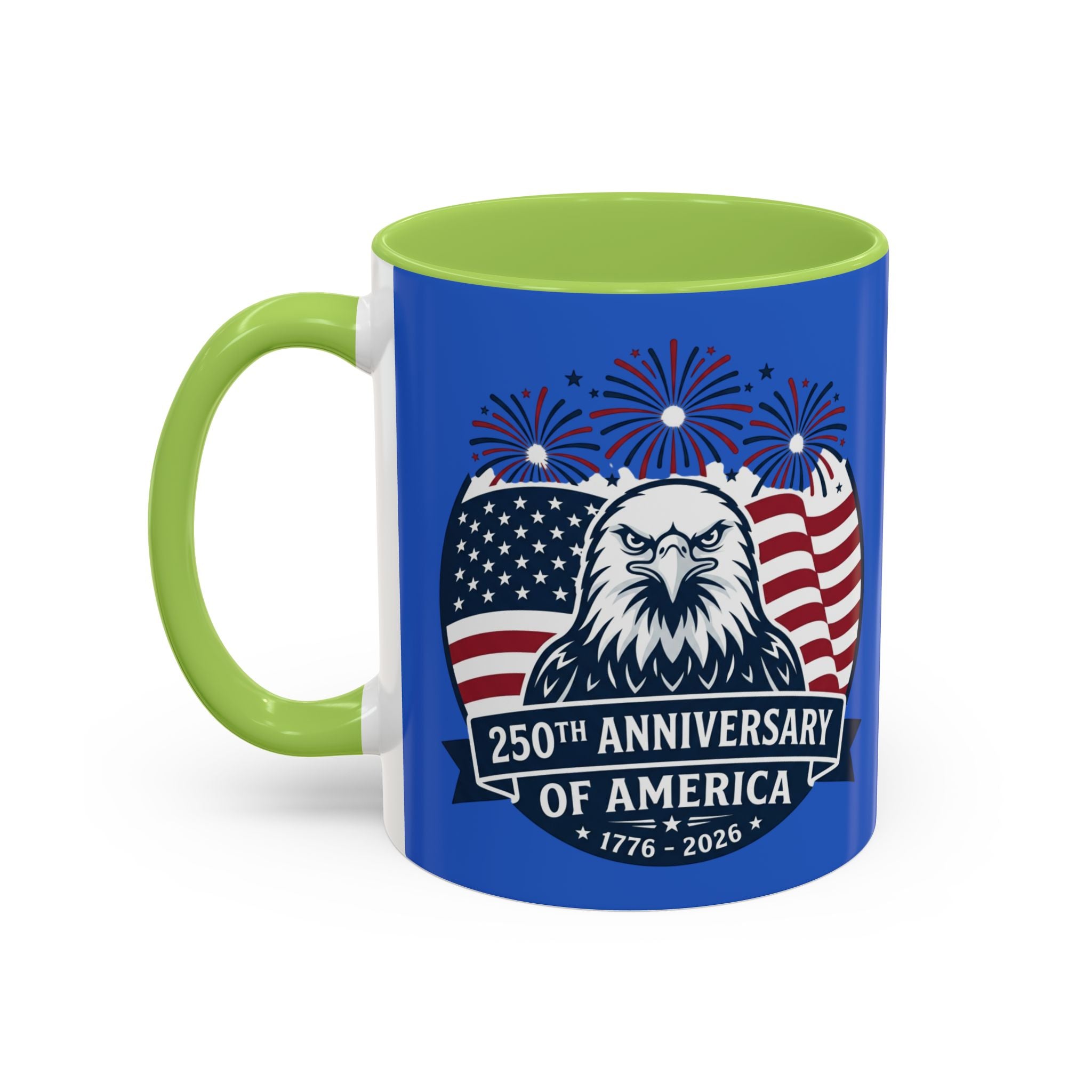250th Anniversary of America Eagle Flag Coffee Mug — Patriotic 1776–2026 Accent Mug