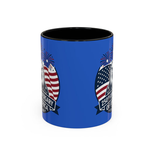250th Anniversary of America Eagle Flag Coffee Mug — Patriotic 1776–2026 Accent Mug