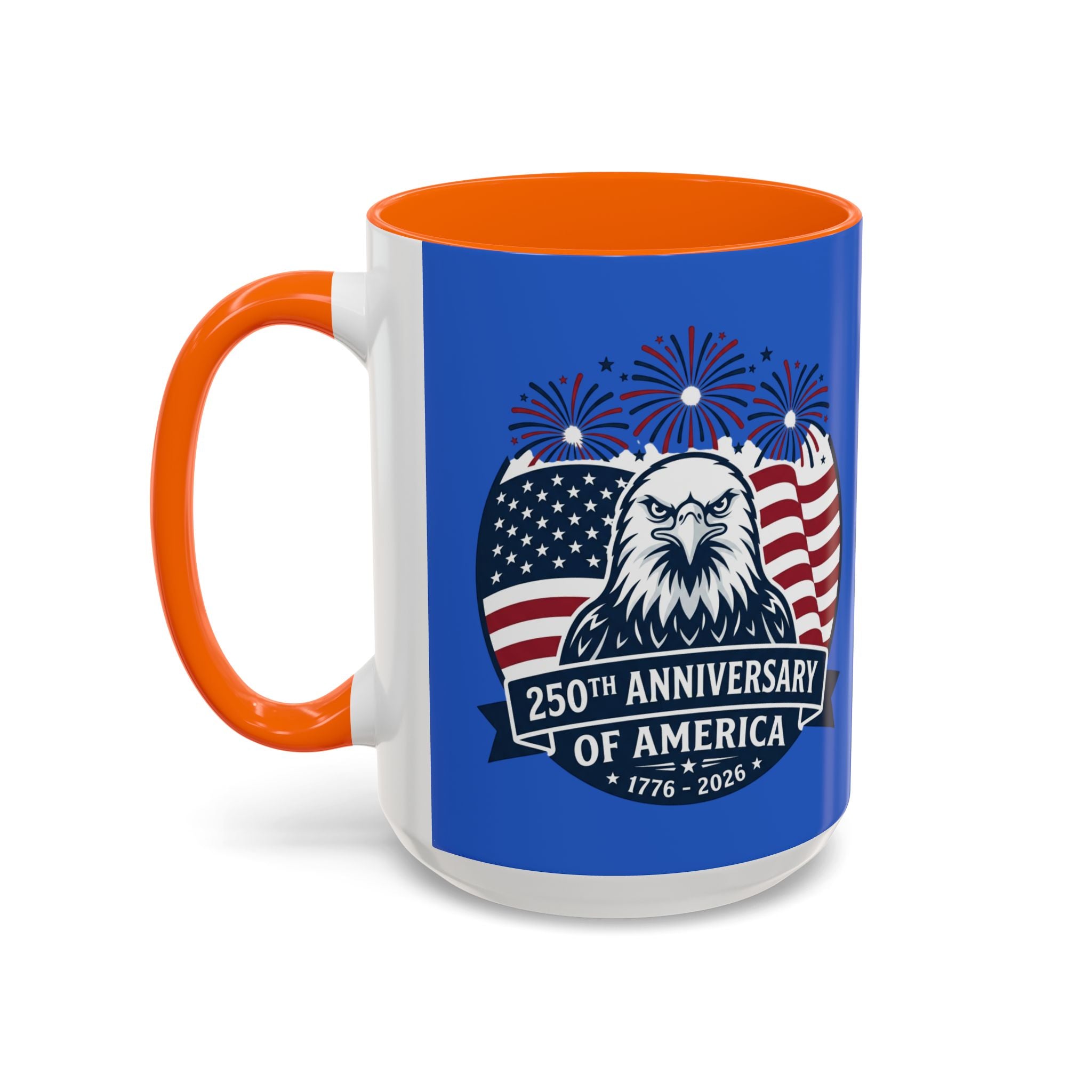 250th Anniversary of America Eagle Flag Coffee Mug — Patriotic 1776–2026 Accent Mug