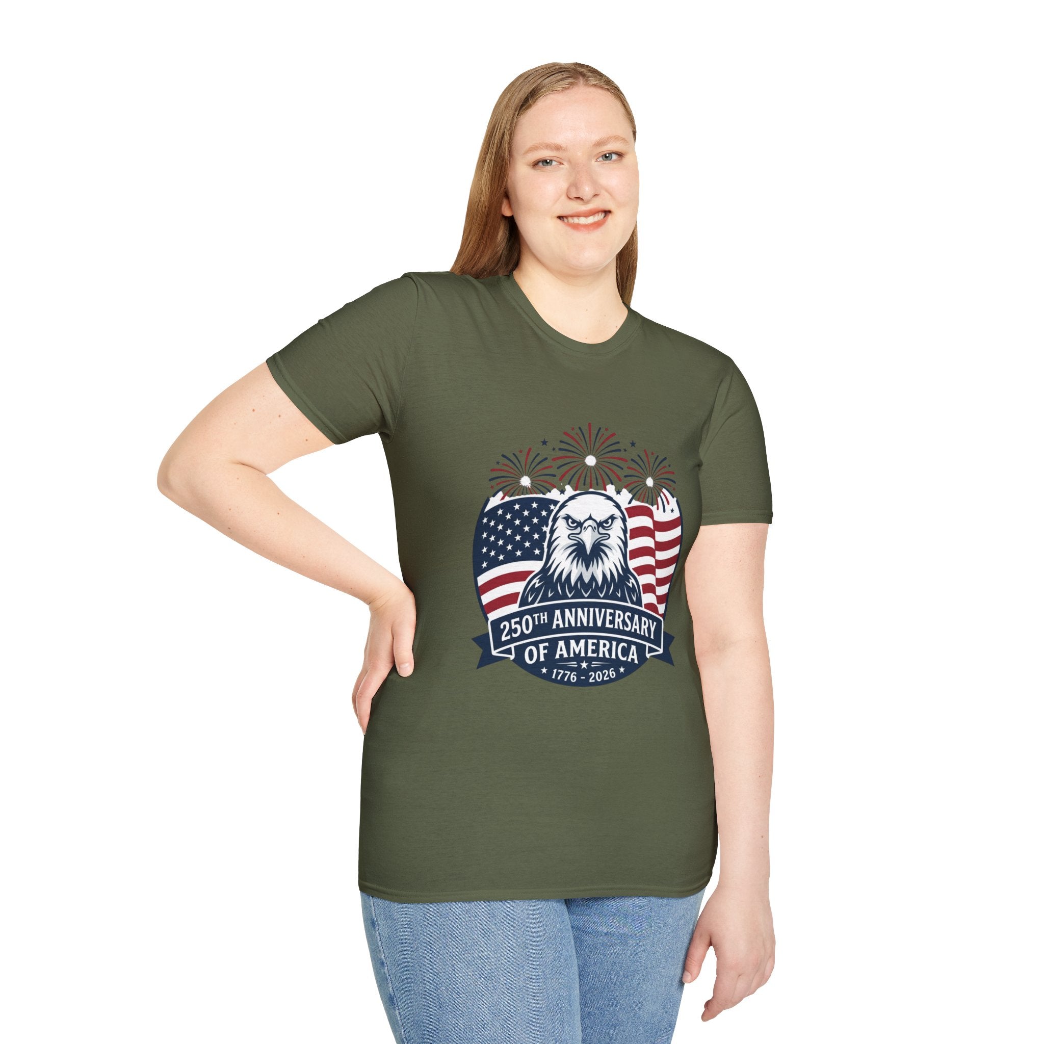Patriotic Eagle T-Shirt — 250th Anniversary of America Graphic Tee