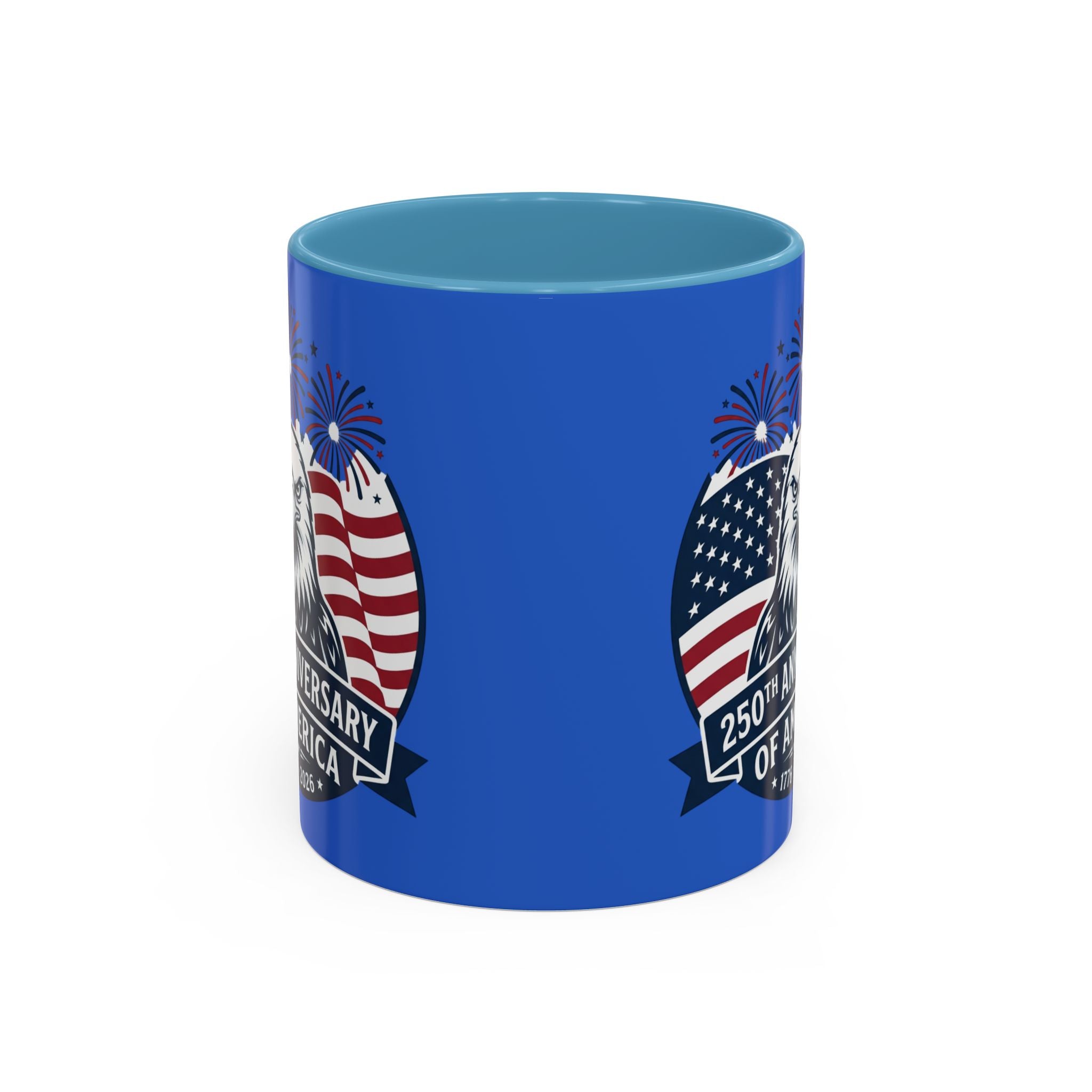 250th Anniversary of America Eagle Flag Coffee Mug — Patriotic 1776–2026 Accent Mug