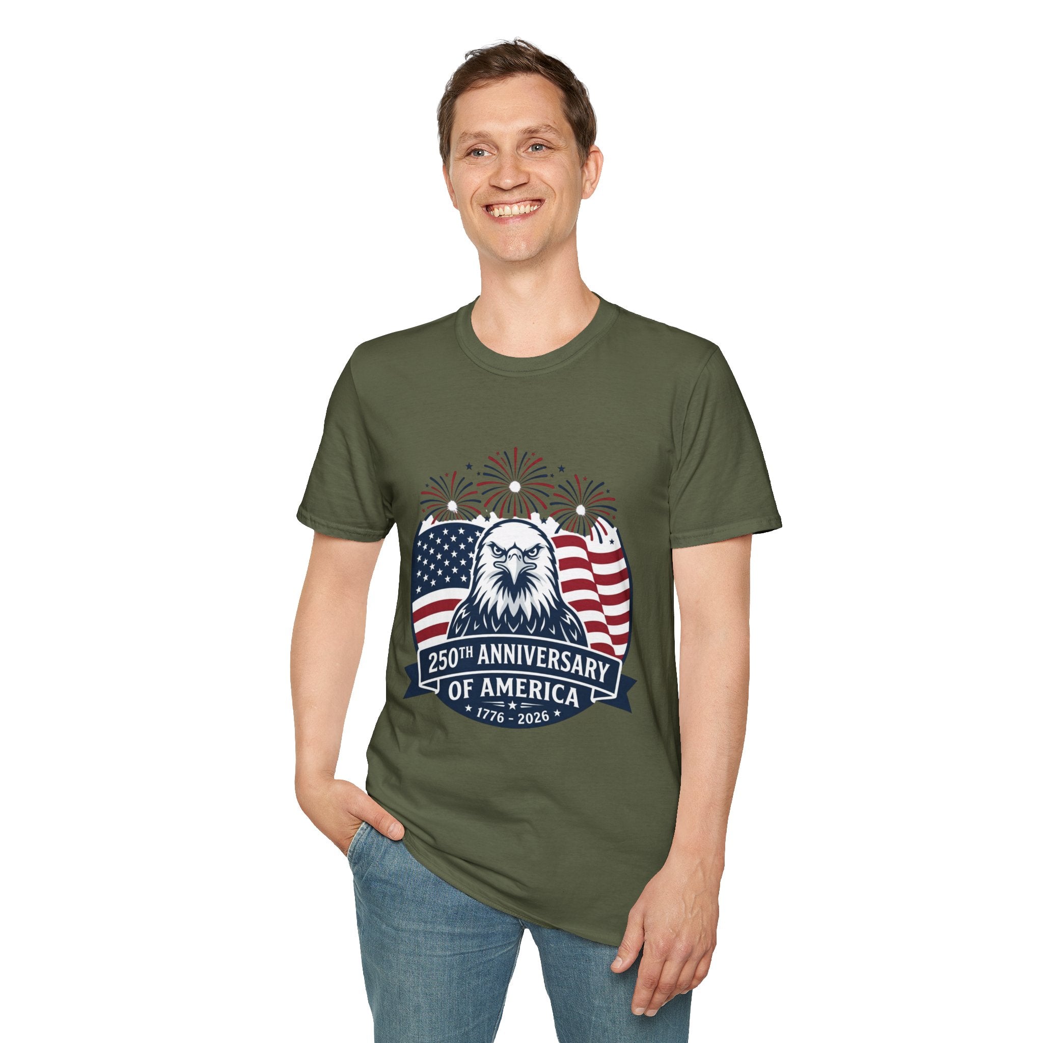 Patriotic Eagle T-Shirt — 250th Anniversary of America Graphic Tee