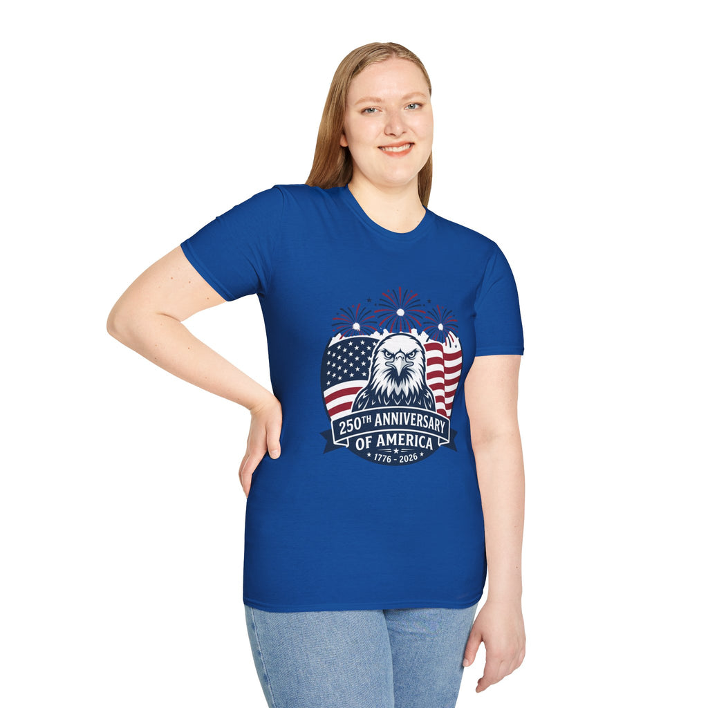 Patriotic Eagle T-Shirt — 250th Anniversary of America Graphic Tee