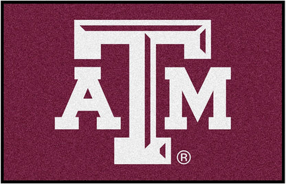 Texas A&M University Aggies Floor Mat Area Rug, 20x30 Inch, Nylon, Anti-Skid Backing