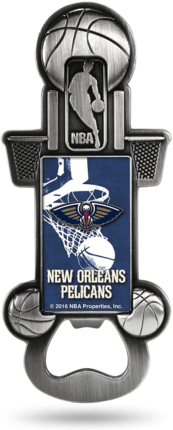 NBA New Orleans Pelicans Magnetic Metal Bottle Opener Party Starter