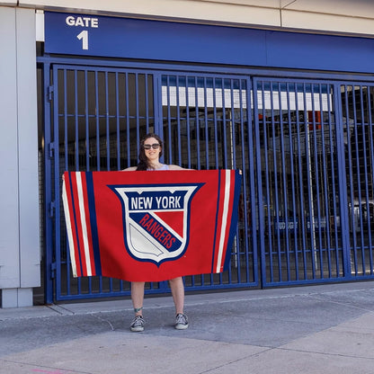 Rico Industries NHL New York Rangers Alternate 3' x 5' Banner Flag 3' x 5' Banner Flag Single Sided - Indoor or Outdoor - Home Décor