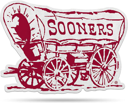 Rico Industries NCAA Oklahoma Sooners Shape Cut Mascot Pennant - Home, Living Room, Bedroom, Mancave Decor - Soft Felt Material - Made