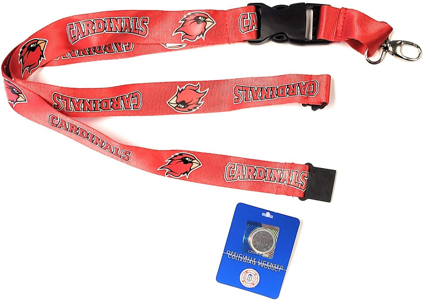 Lamar University Cardinals Premium Lanyard Keychain Double Sided Breakaway Safety Design Adult 18 Inch