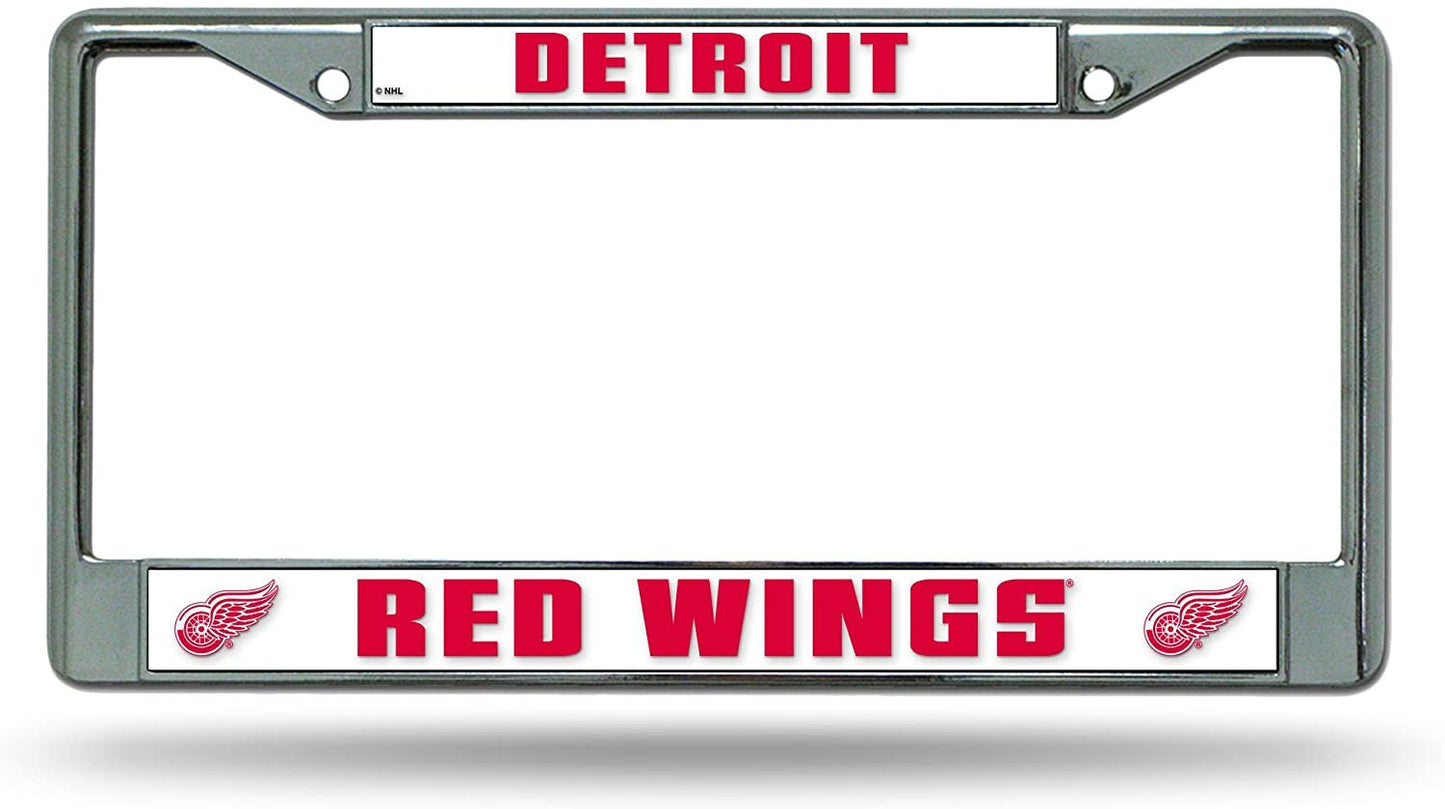 Detroit Red Wings Chrome License Plate Frame