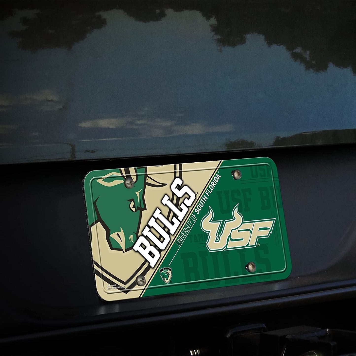 University of South Florida Bulls USF Metal Tag License Plate, 12x6 Inch, Pre-drilled Holes
