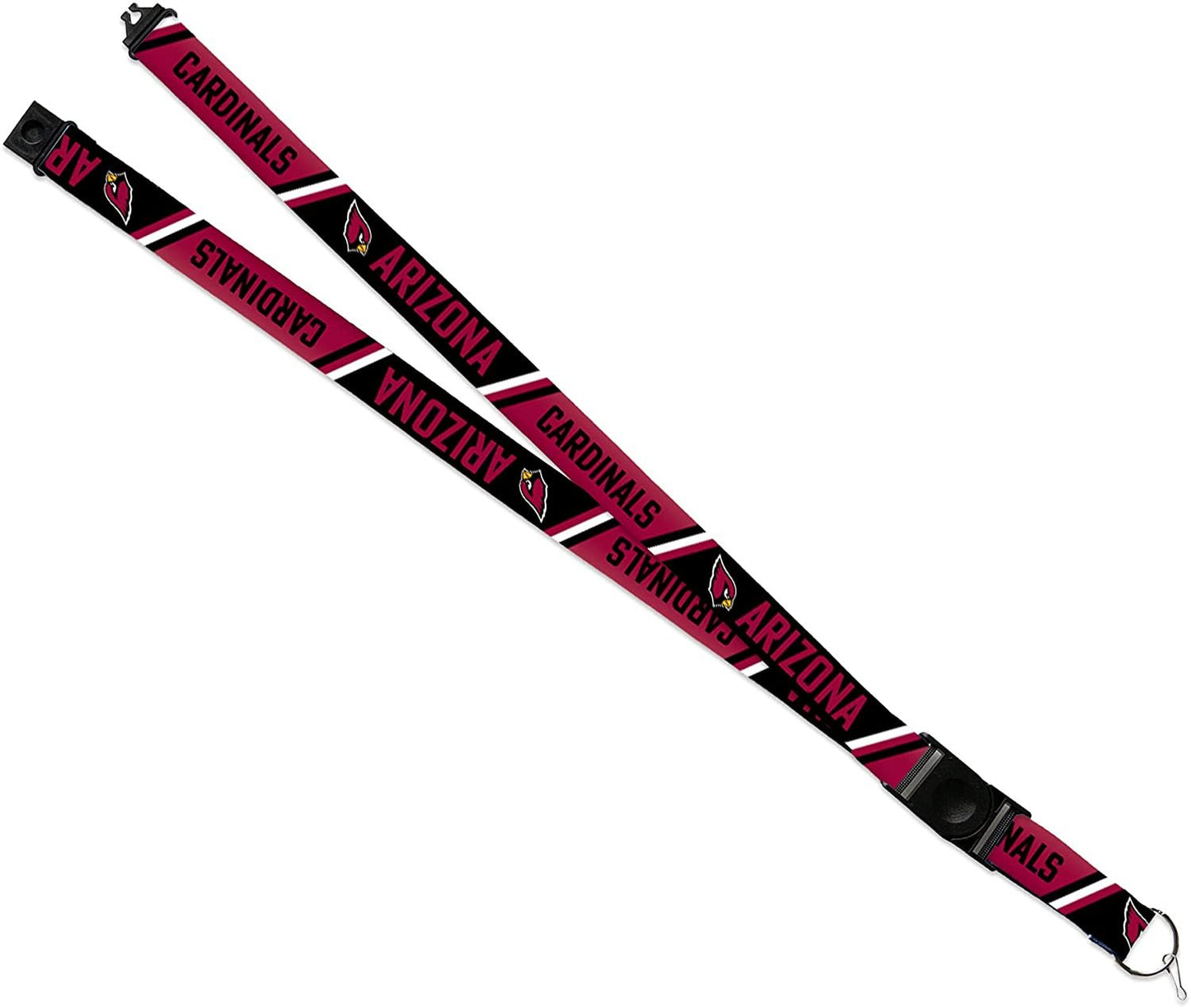 Arizona Cardinals Lanyard Keychain Double Sided Breakaway Safety Design Adult 18 Inch