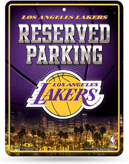 Los Angeles Lakers Metal Parking Sign