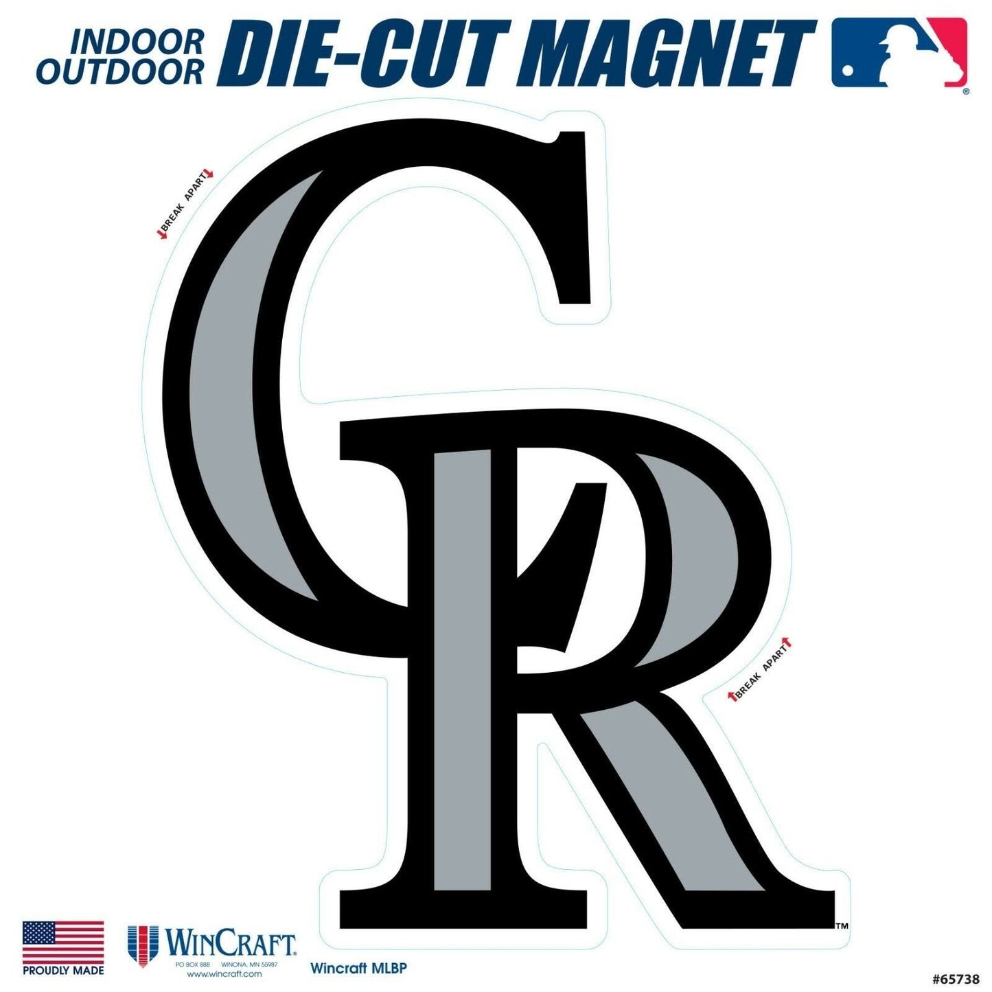 Colorado Rockies SD 6" Logo MAGNET Die Cut Vinyl Auto Home Heavy Duty Baseball