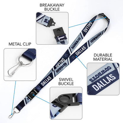 Toronto Maple Leafs Lanyard Keychain Safety Breakaway Double Sided