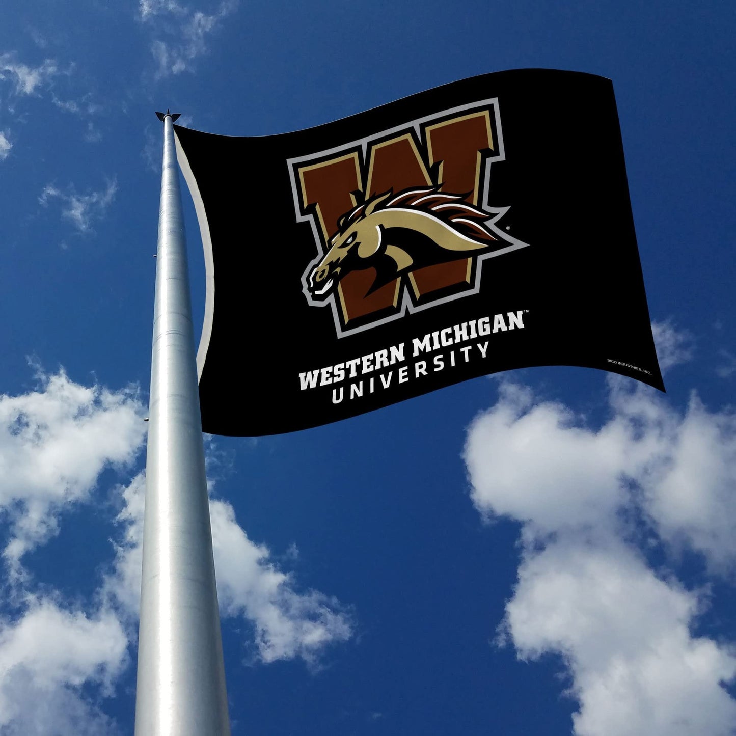 Western Michigan University Broncos Premium 3x5 Flag Banner Metal Grommets Outdoor Indoor