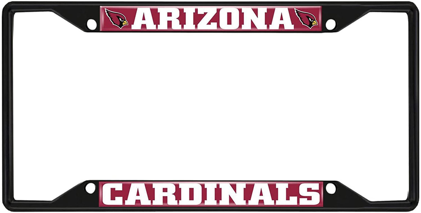 Fanmats NFL Arizona Cardinals Black Metal License Plate Frame