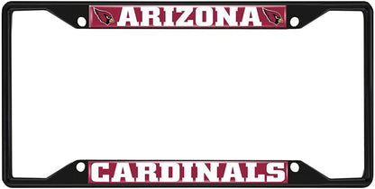 Fanmats NFL Arizona Cardinals Black Metal License Plate Frame