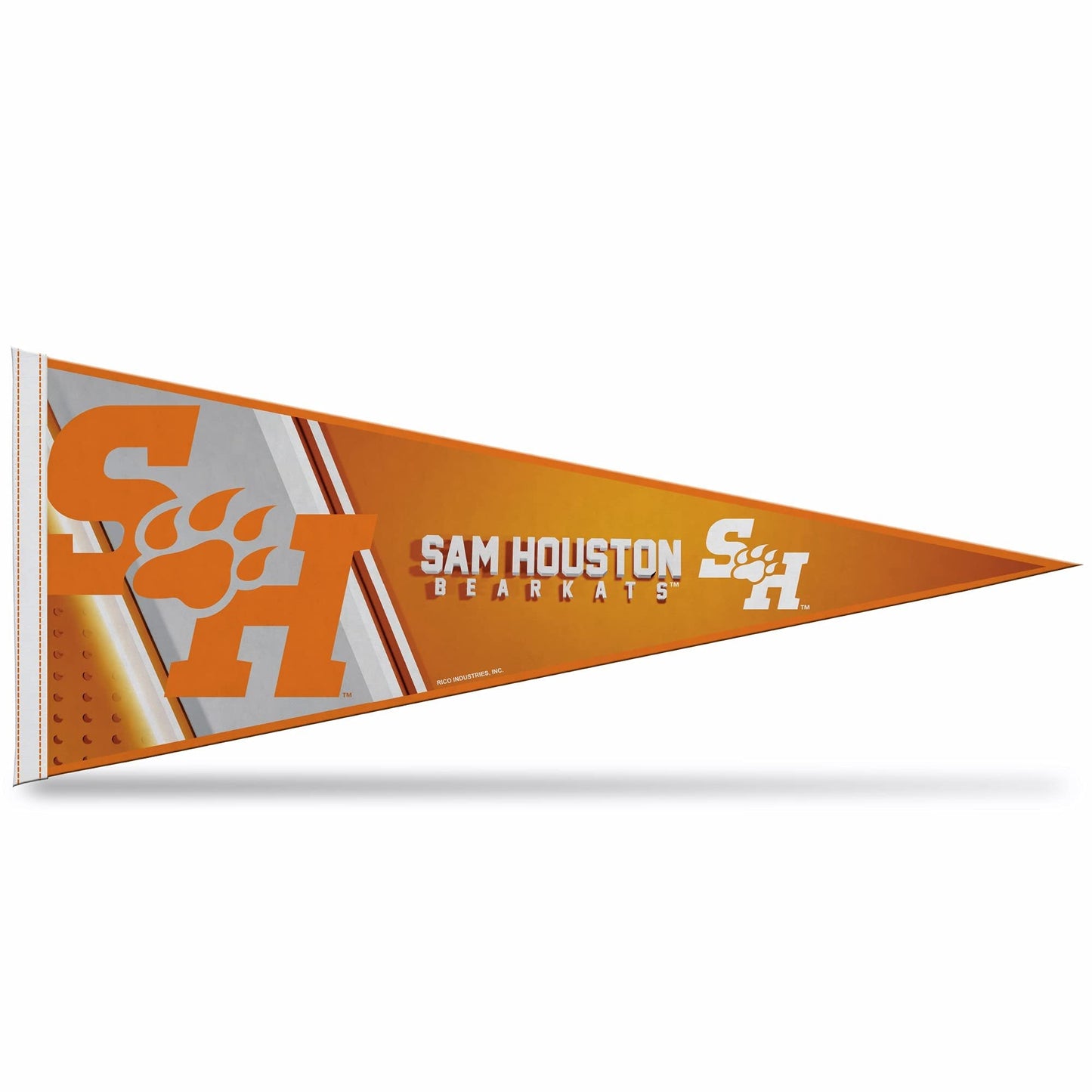 Rico Industries NCAA Sam Houston State Bearkats Primary 12" x 30" Soft Felt Pennant - EZ to Hang - Home Décor (Game Room, Man Cave, Bed Room)