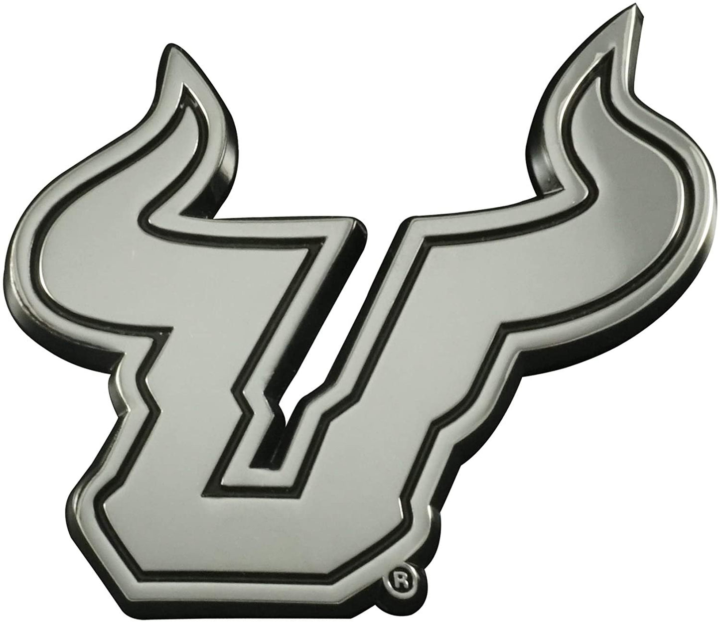 University of South Florida Bulls Solid Metal Raised Auto Emblem Decal Adhesive Backing
