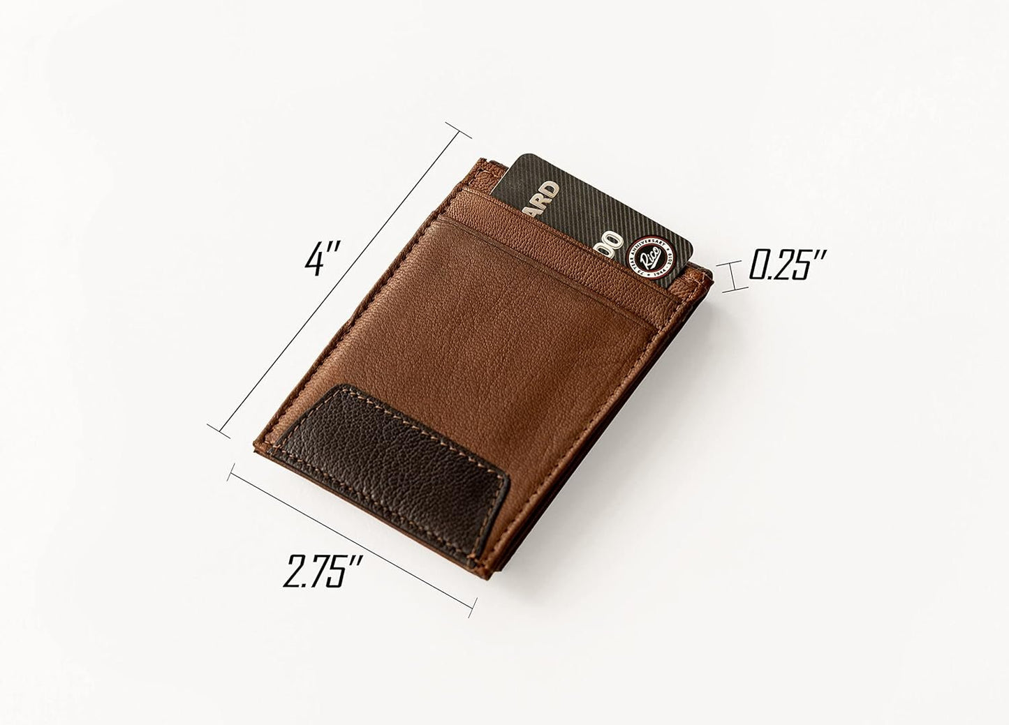 Los Angeles Lakers Premium Black Leather Wallet, Front Pocket Magnetic Money Clip, Laser Engraved, Vegan