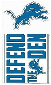 Detroit Lions Double Up Die Cut 2-Piece Sticker Sheet