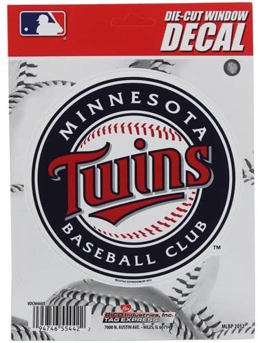 Rico MLB Twins Minnesota Medium Die Cut Decal 5 Inch Team Logo
