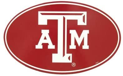 Texas A&M University Aggies 8 Inch Magnet, Vinyl, Heavy Duty, Oval
