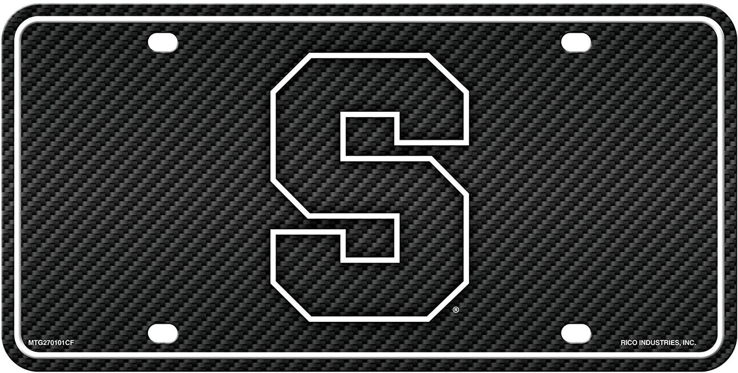 Syracuse University Orange Metal Auto Tag License Plate, Split Design, 6x12 Inch