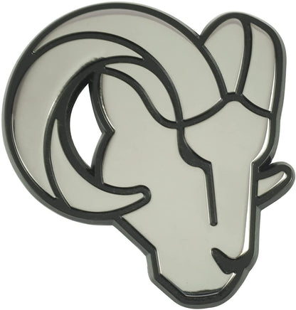 Los Angeles Rams Solid Metal Raised Auto Emblem Decal Adhesive Backing