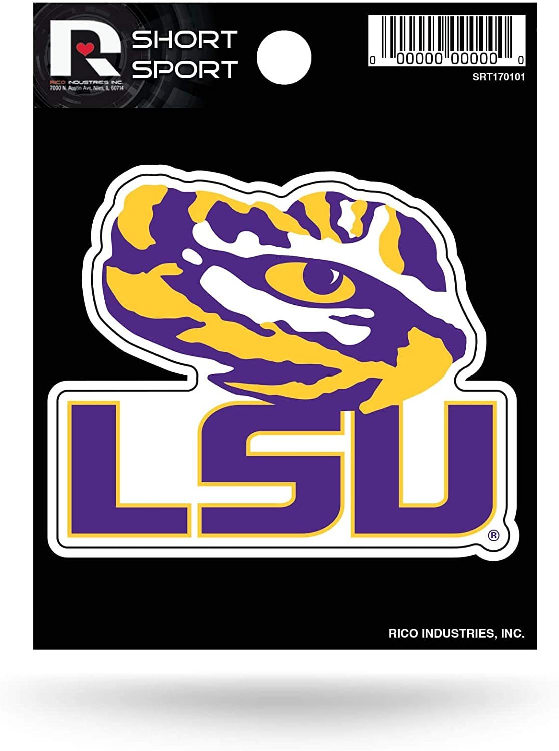 Louisiana State University LSU Tigers 3 Inch Decal Sticker Die Cut Flat Vinyl Full Adhesive Backing